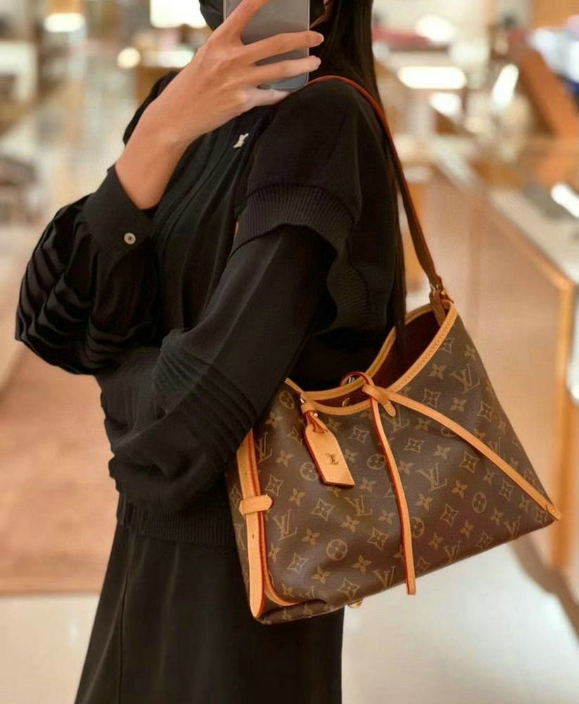 루이비통 캐리올 MM 모노그램 숄더백 이미지 4