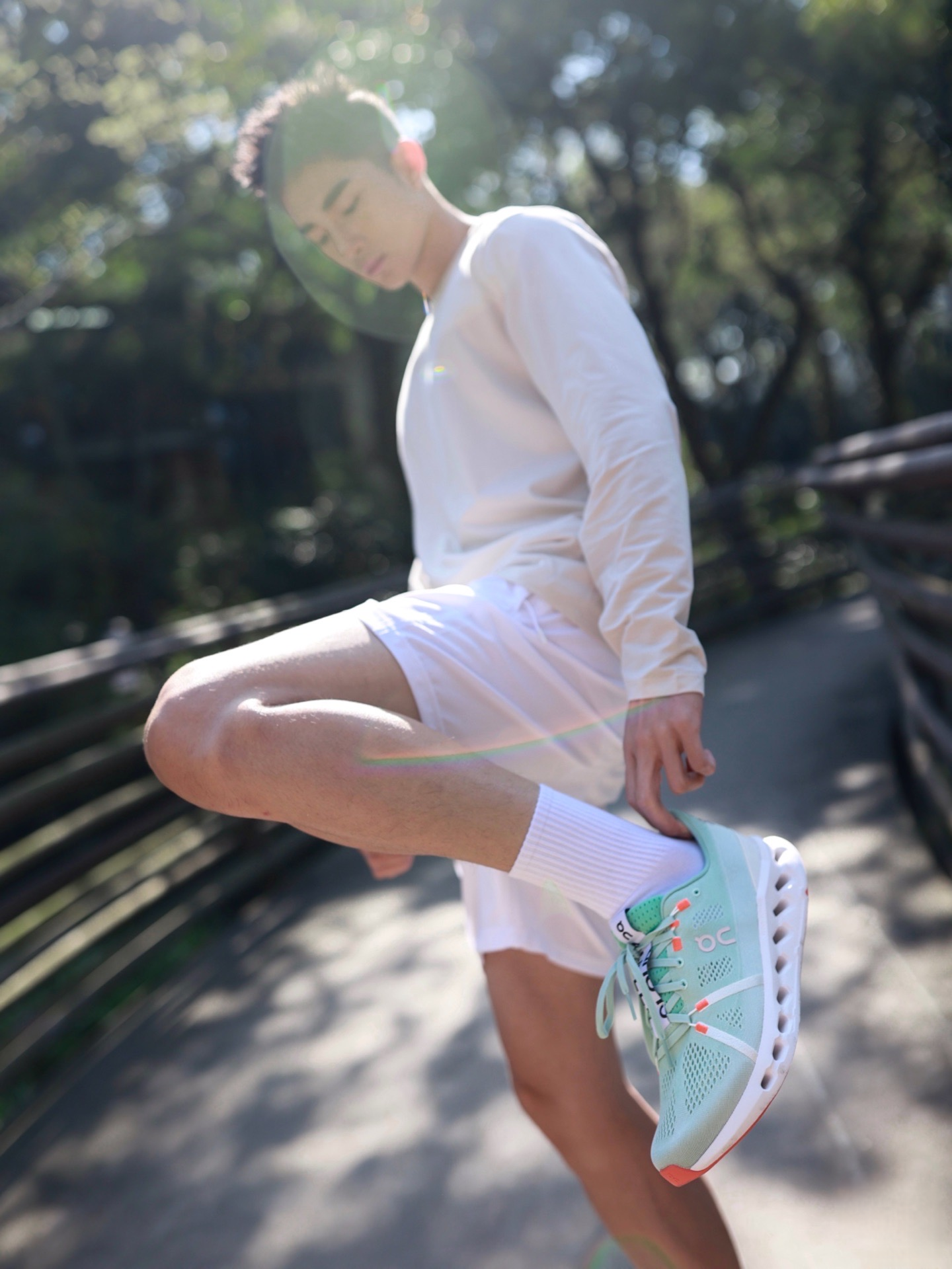 온러닝 스니커즈 3MD10421071 Zielony 이미지 3